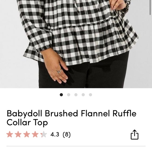 Torrid flannel top - Picture 5 of 7